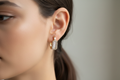 14K Hoop RQ-Bling U-shape Lifestyle Photo - Corrected