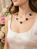 14K BLACK CLOVER NECKLACE ST-08510004