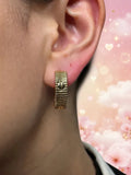 14K INSP CARTIER LOVE UNLIMITED HOOP EARRING
