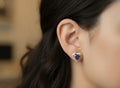 14K PURPLE AMETHYST STUD EARRING X001153481
