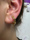 14K MULTI-HEART HUGGIE HOOP EARRING X001233970