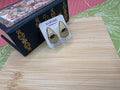 14k Drop Shape Huggie ZEYX-1790