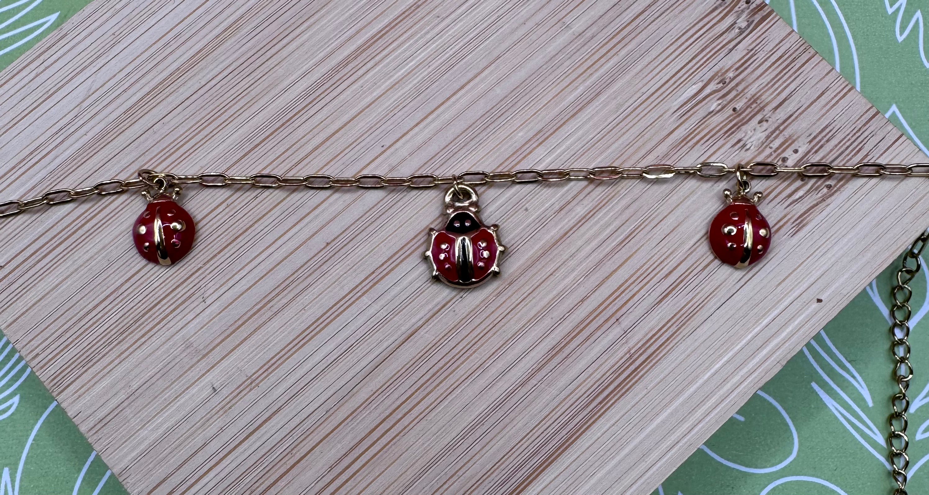 STS Ladybug Bracelet 17+3CM