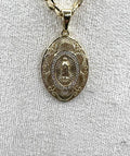 14K Religious Virgin Pendant