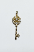 14K CLOVER KEY PENDANT