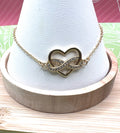14K Heart Bracelet 17+3CM