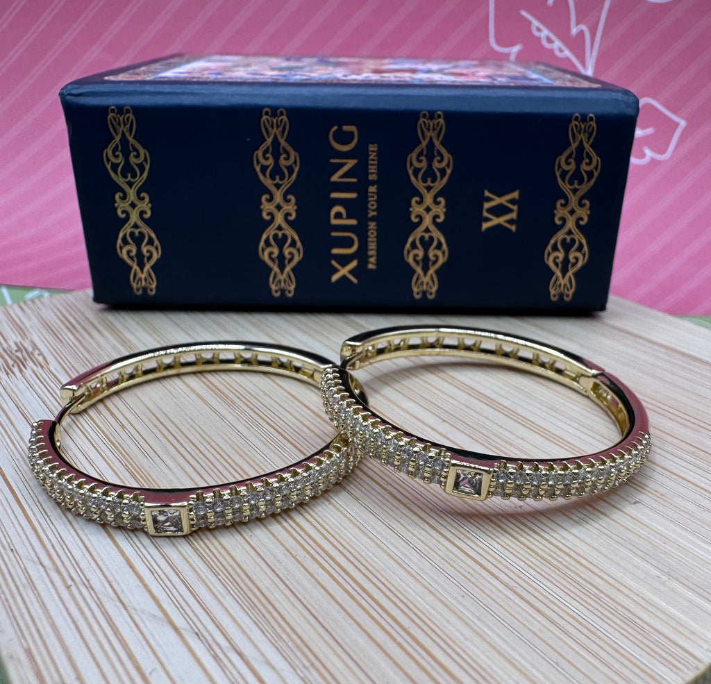 14k Bling Hoops JEZF-10398