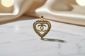14K INSP CC HEART PENDANT