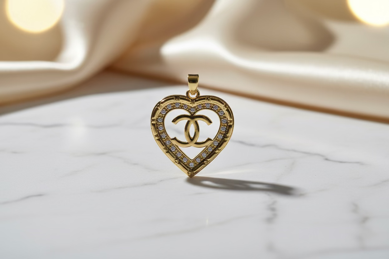14K INSP CC HEART PENDANT