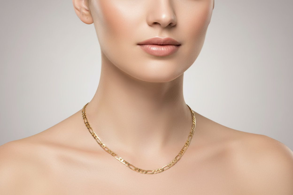 14K 20IN FIGARO NECKLACE CHAIN 4.5N-50CM LCC-27180132