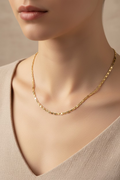 14K 24IN GUCCI LINK NECKLACE CHAIN 4N-60CM LCC-34720014