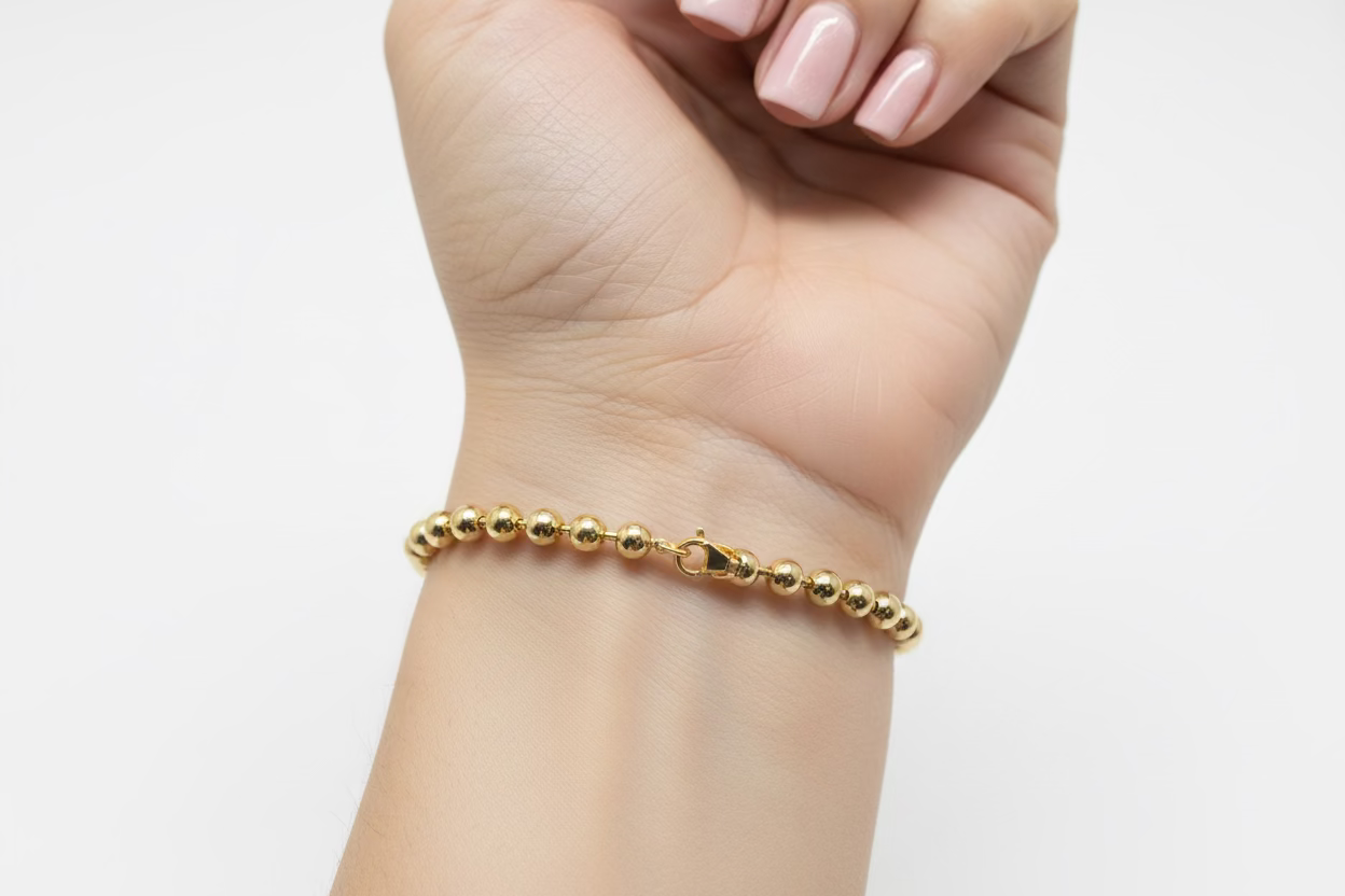 14K BEAD CHAIN BRACELET X000990943