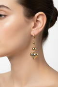 14K HEART DANGLE EARRING RS-02590002