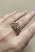 14K MULTICOLOR FLOWER RING X001206786