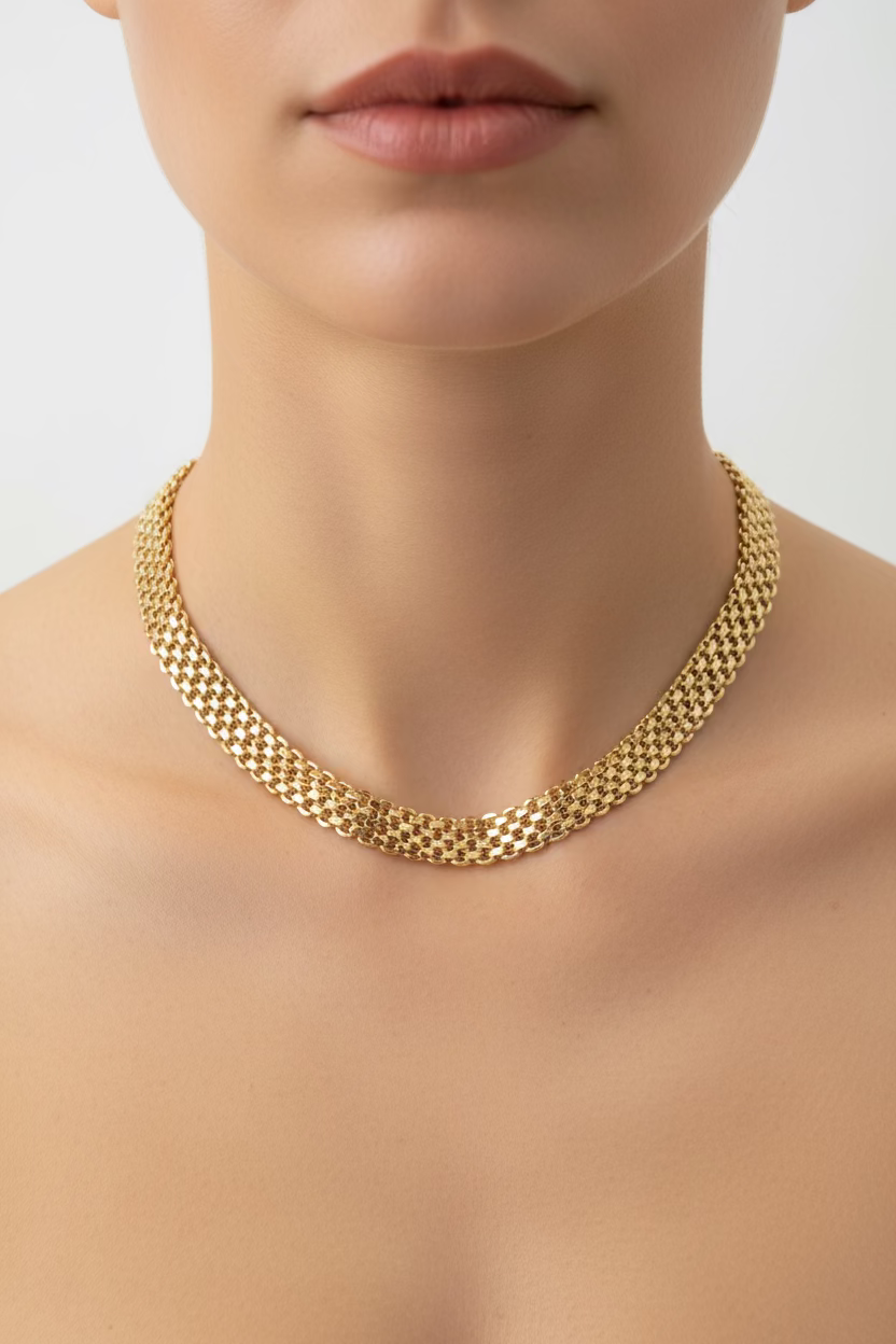 14K 18IN CHINO LINK NECKLACE CHAIN 7.5N-45CM LCC-37150007