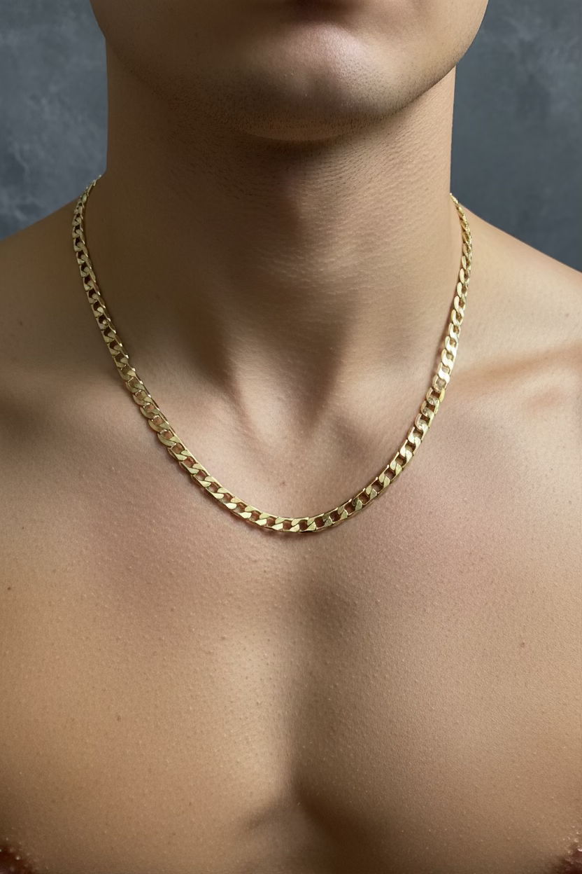 14K Cuban Necklace 22IN 1108-6DC-55CM