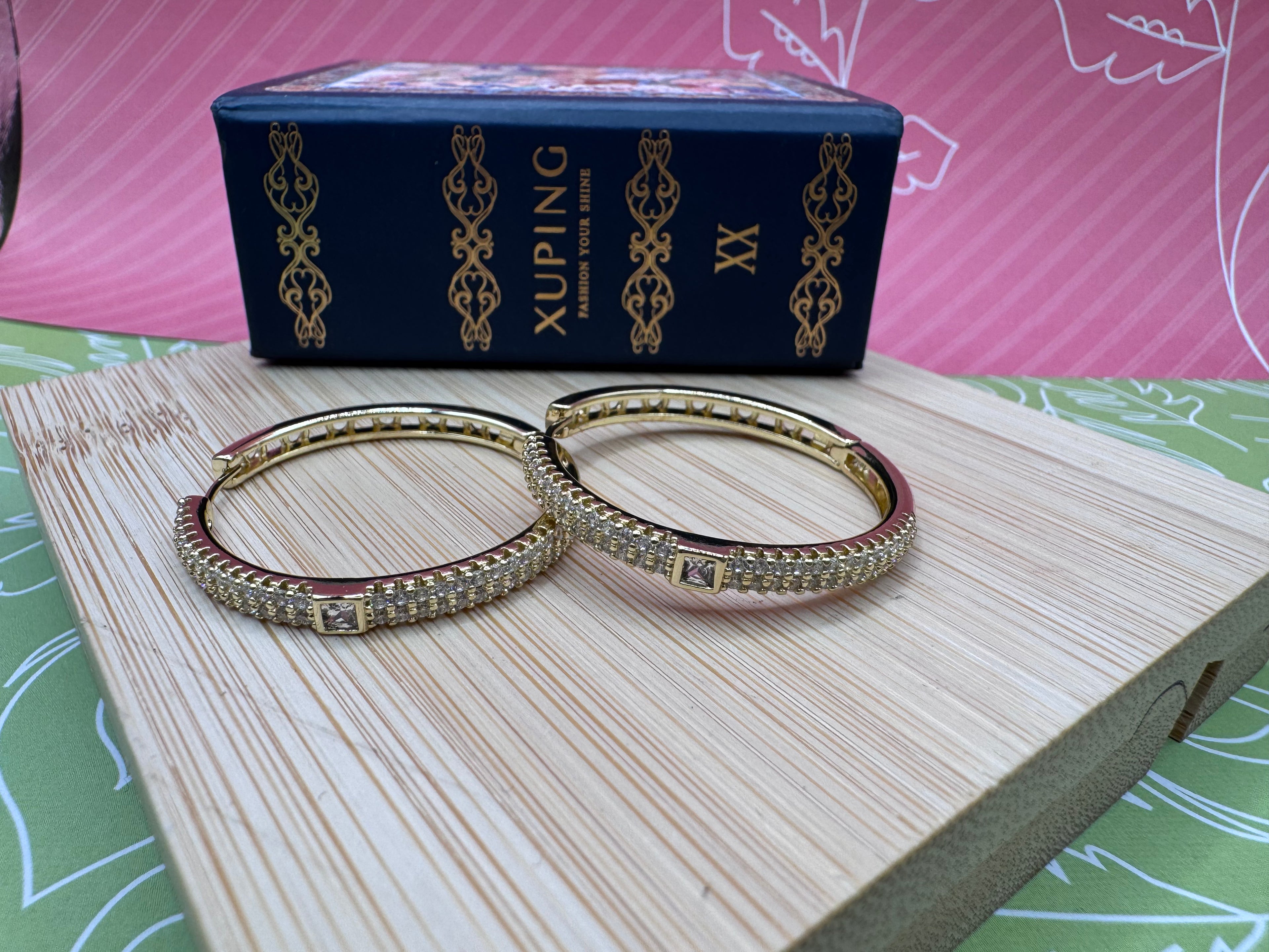 14k Bling Hoops JEZF-10398