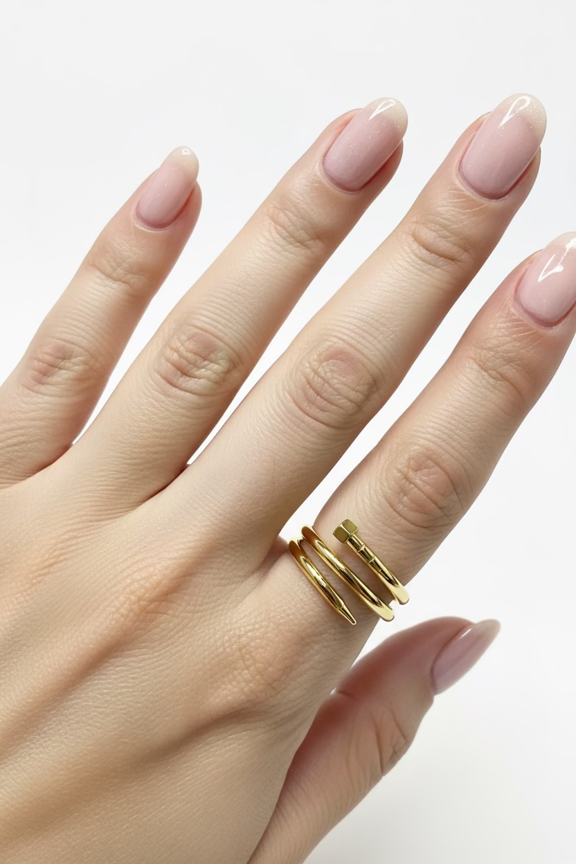 14K CARTIER INSP NAIL RING