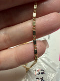 14K 18IN MIRROR VALENTINO LINK NECKLACE CHAIN 2.2N-45CM LCC-30080024