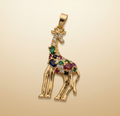14K GIRAFFE PENDANT