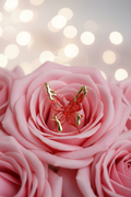 14K RED BUTTERFLY PENDANT