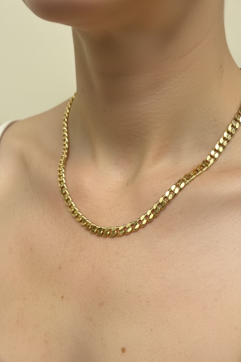 14K 18IN MIAMI CUBAN LINK NECKLACE CHAIN 4.7N-45CM LCC-28810055