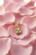 14K CLEAR FLOWER SPINNER