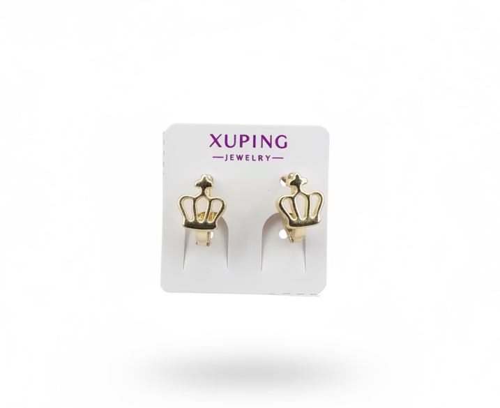 14K CROWN BABY HUGGIE EARRINGS X000955567