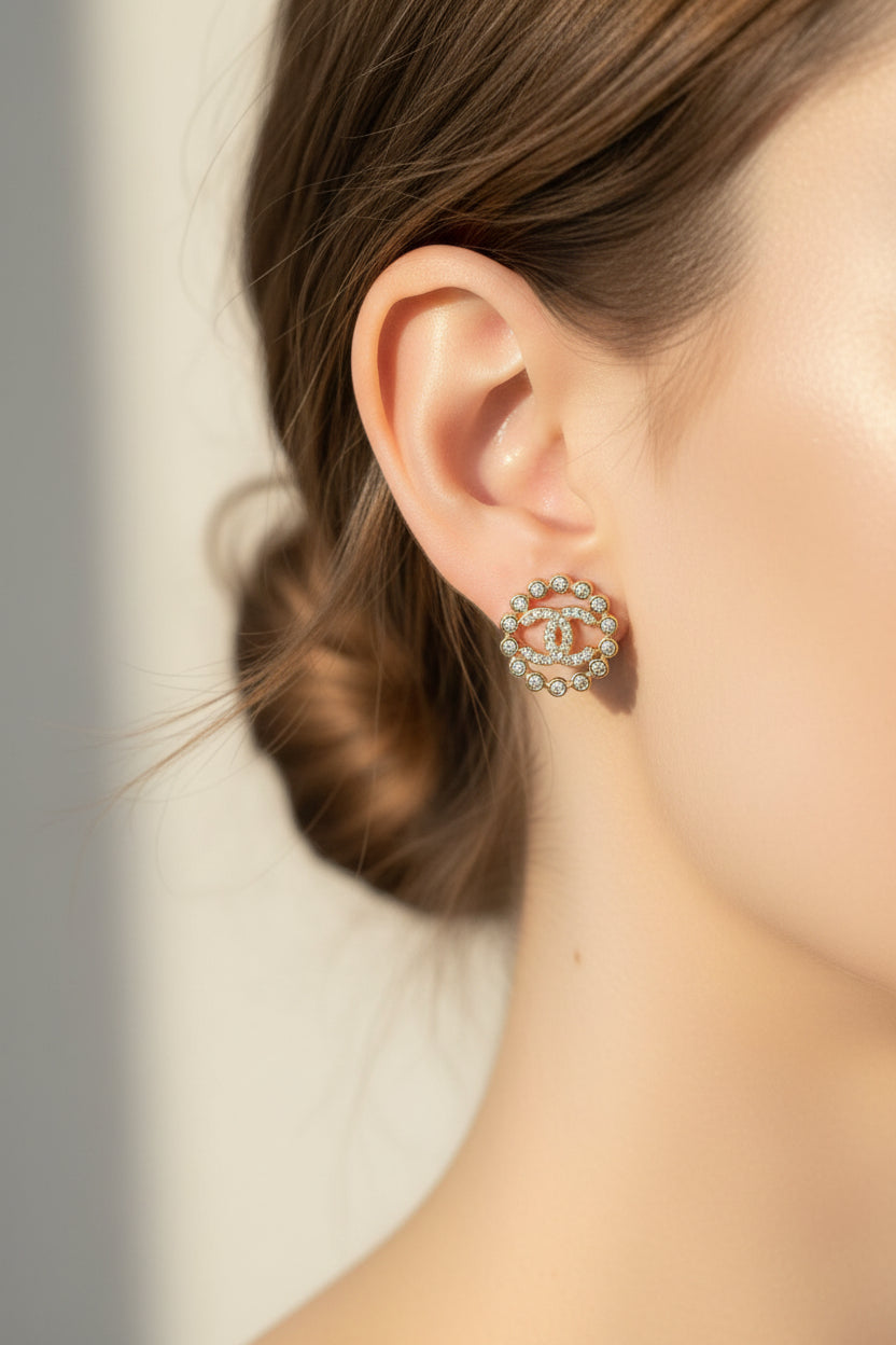 14K CC INSP STUD EARRING RQ