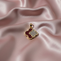 14K BURGUNDY PANDORA PENDANT CHARM