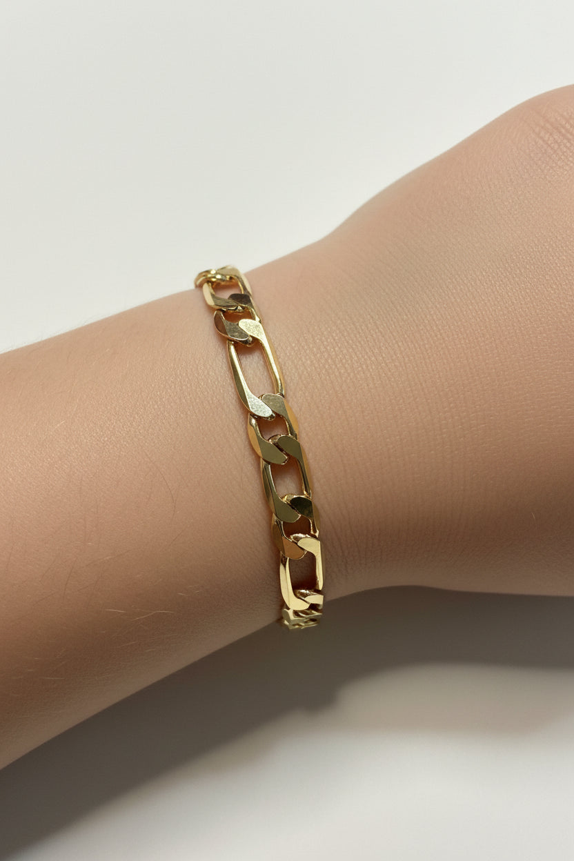 14K 6IN FIGARO YOUTH BRACELET DBB-6N LCC-27180316