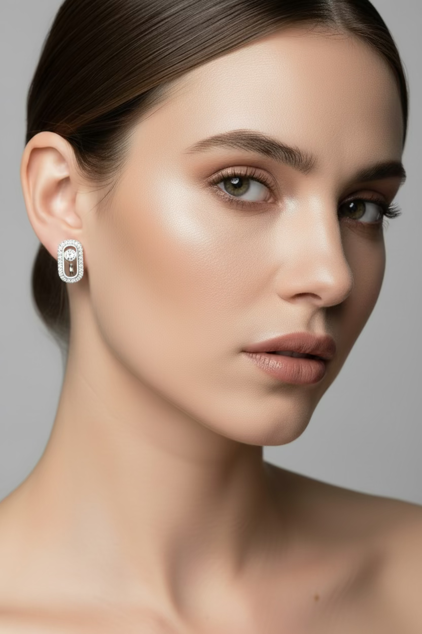 WHG MESSIKA MOVE INSP FRENCH HOOP EARRING RQ