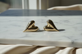 14K HEART SHAPE STUD EARRING R-19430001