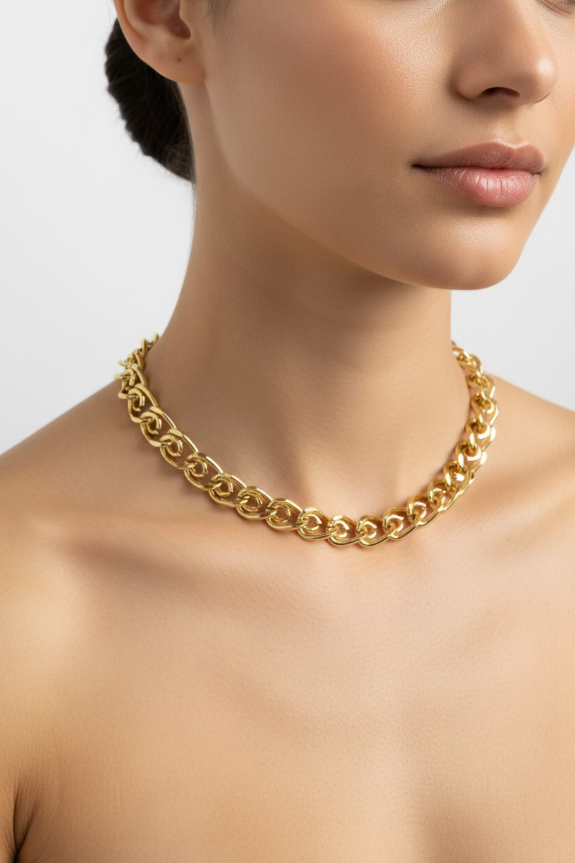 14K 18IN ARABELLA LINK NECKLACE CHAIN 7N-45CM LCC-30730022