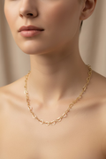14K HEART LINK CHAIN LCC-3378006X