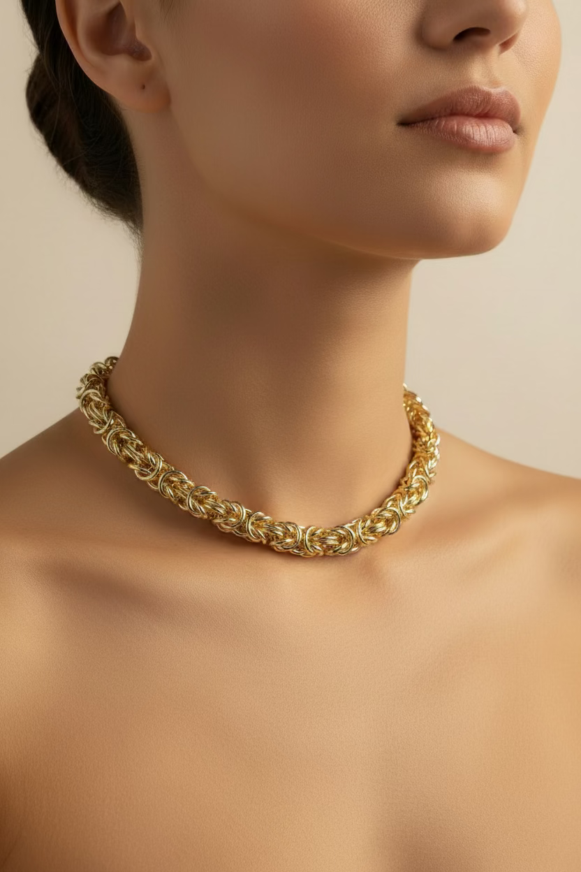 14K BYZANTINE NECKLACE