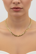 14K CURB LINK NECKLACE 5.5N-60CM LCC-28810026