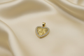14K HEART VIRGIN PENDANT