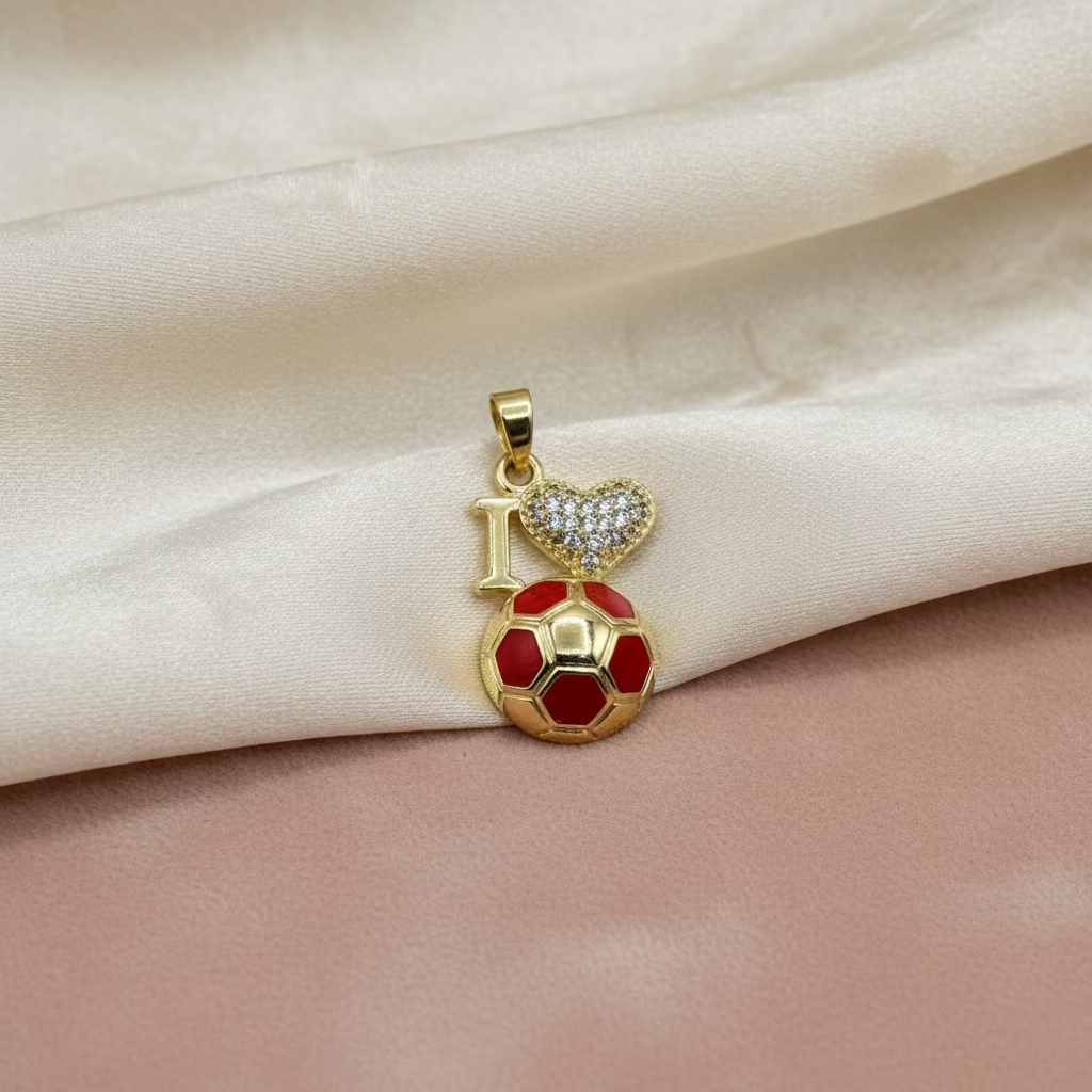 14K I LOVE SOCCER RED