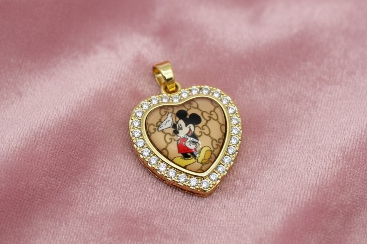 14K CHARACTER INSP HEART PENDANT