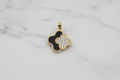 14KK BLACK CLOVER PENDANT
