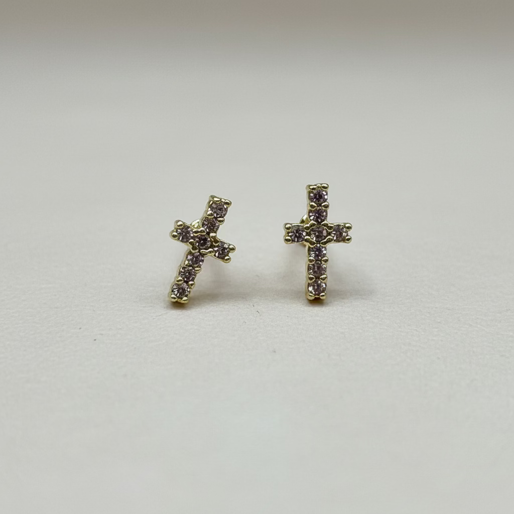 14K CROSS STUD SAFETY BACK RK-69070009