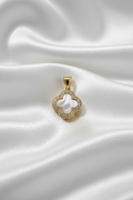 14K CLEAR CLOVER PENDANT GS-10760009