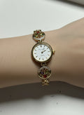 14K MULTI-COLOR FOUR LEAF CLOVER WATCH RQ