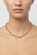 14K 18IN+2INEXT TIFFANY INSP HARDWEAR LINK NECKLACE TH-04350002