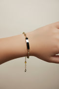 14K 6IN MULTI-COLOR NAMEPLATE YOUTH BRACELET 5N-15CM PS-01640004