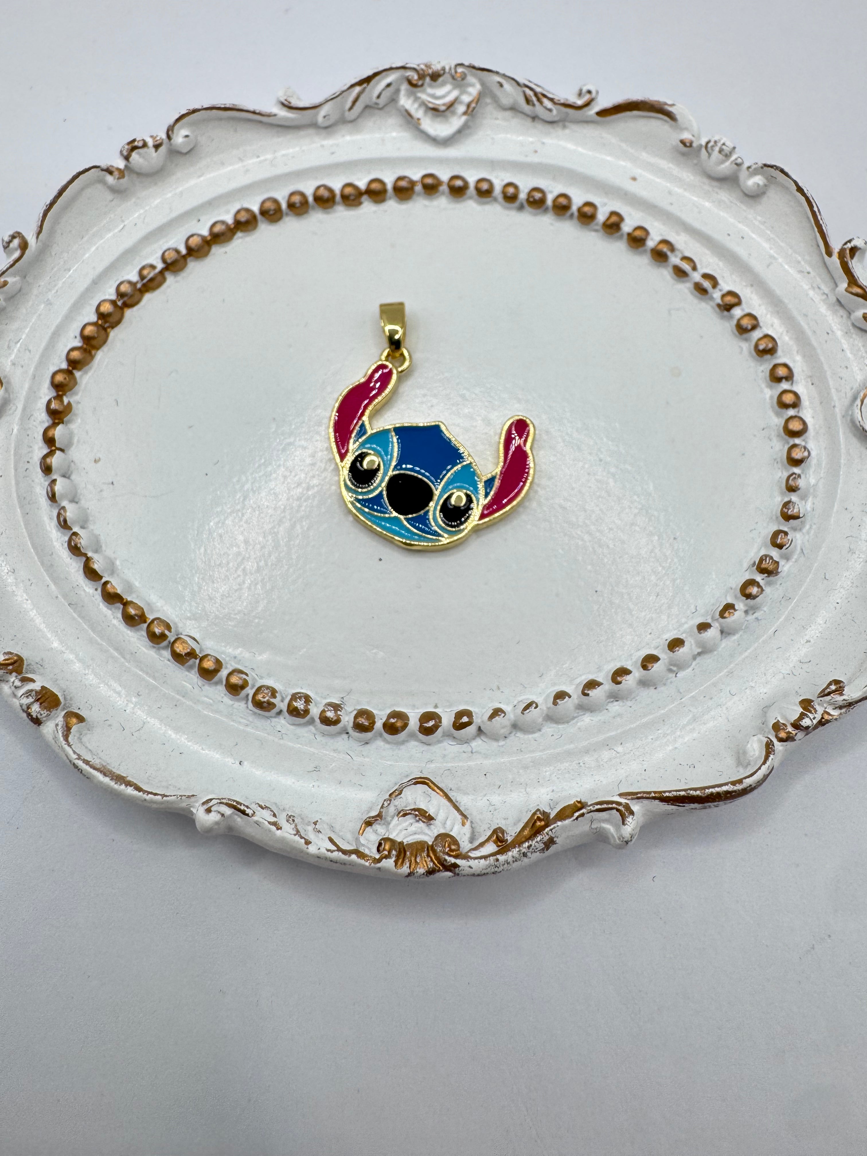 14K STITCH PENDANT