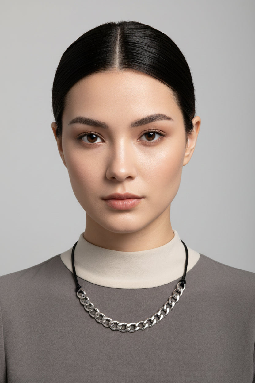 STS 18+2IN EXT CURB CHAIN CORD CHOKER/NECKLACE T000992087