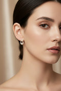 14K PEAR BOW TEARDROP STUD EARRING JCF526B