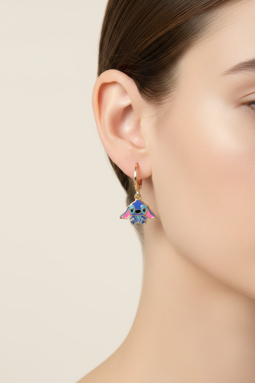 14K STITCH INSP DANGLE EARRING CM